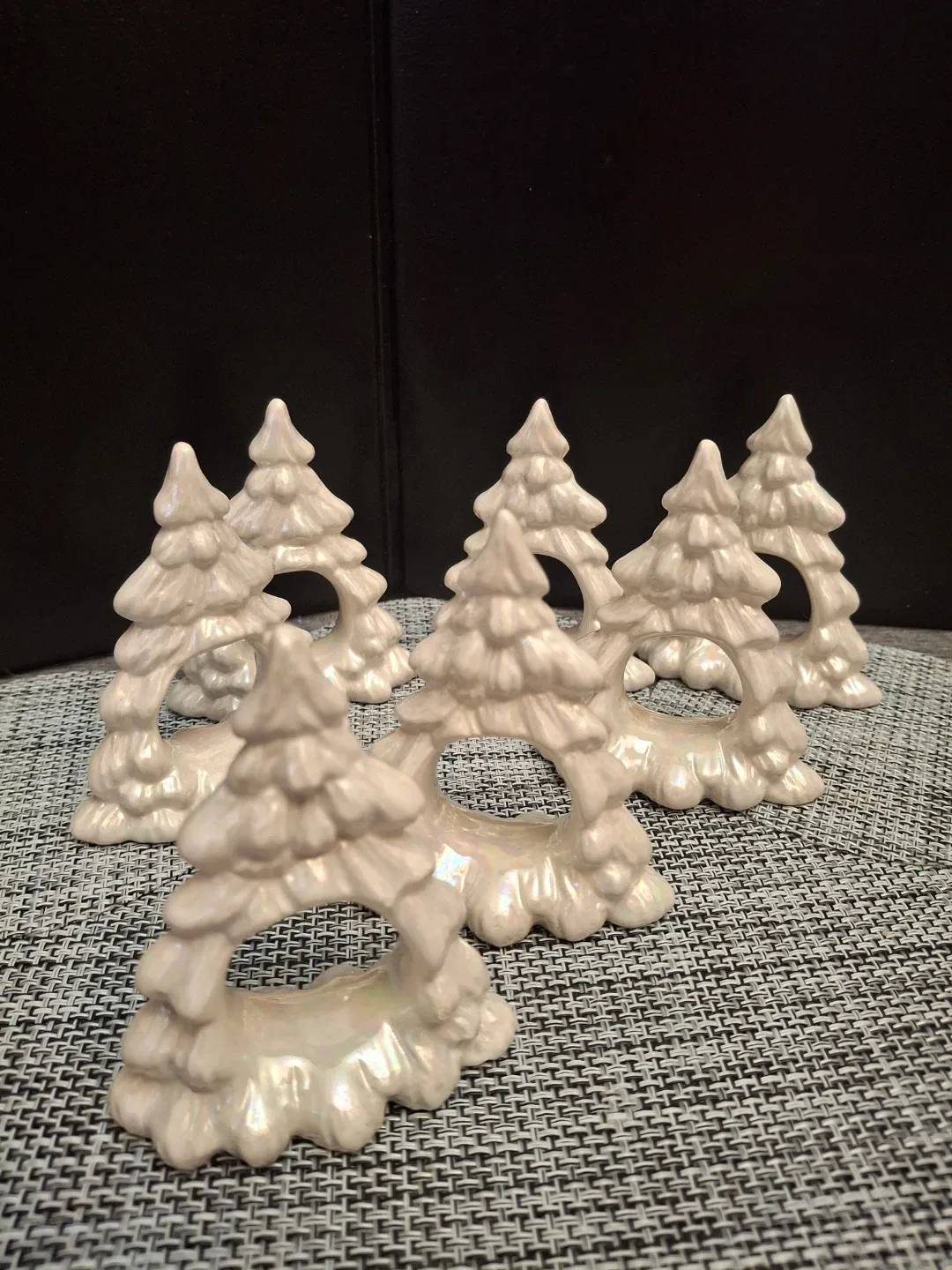 Christmas Tree Napkin Rings - Set of 6