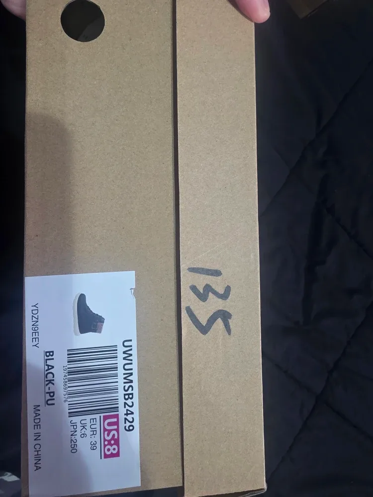 Burdani Black Leather Ankle Boots size 8 image indicator(7)