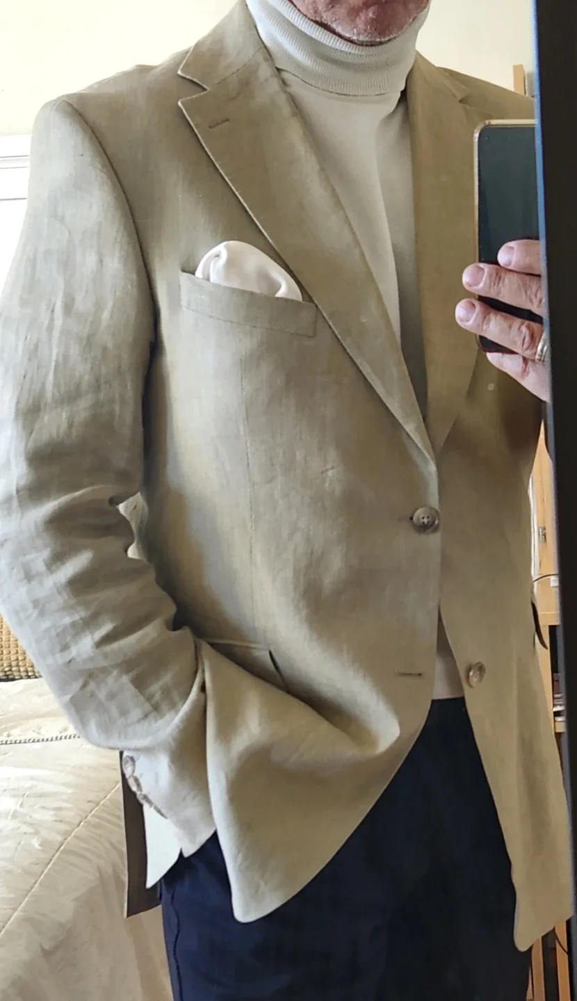 Linen Blazer - Beige size 42