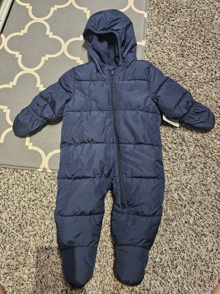 Navy Puffer Snowsuit - Baby/Toddler