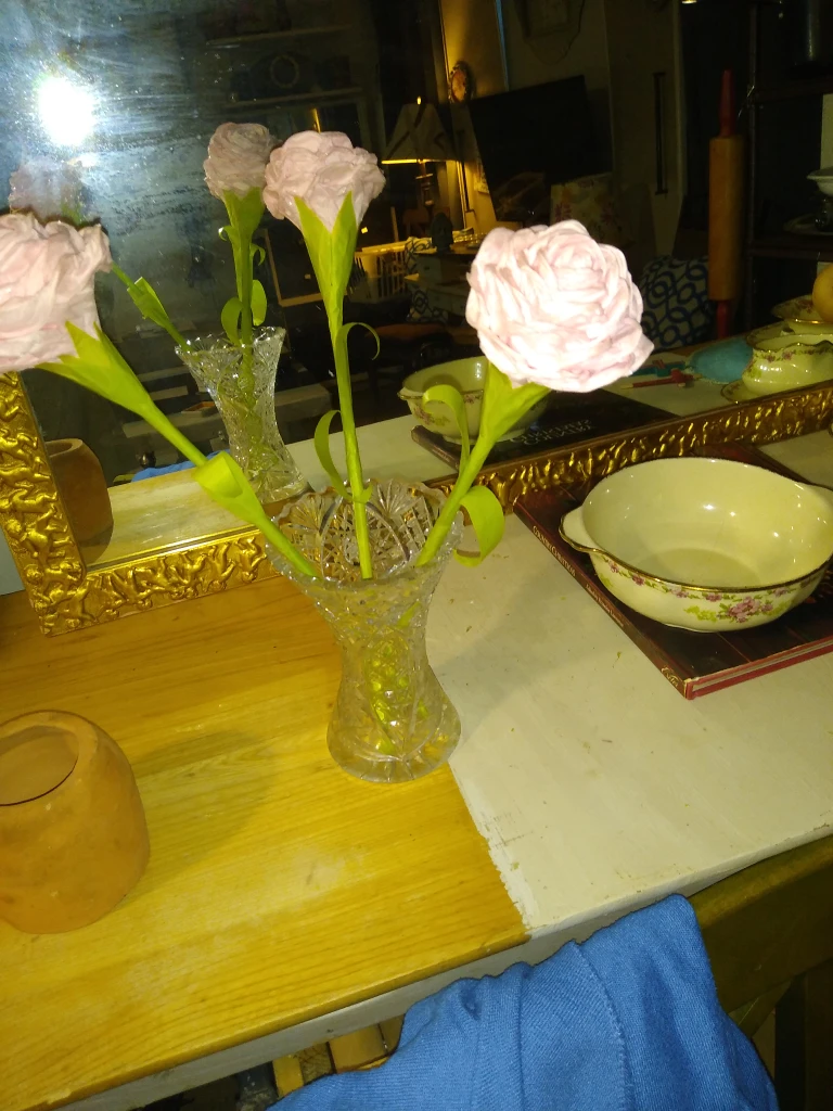 Exquisite handmade flowers set of three - photo 3