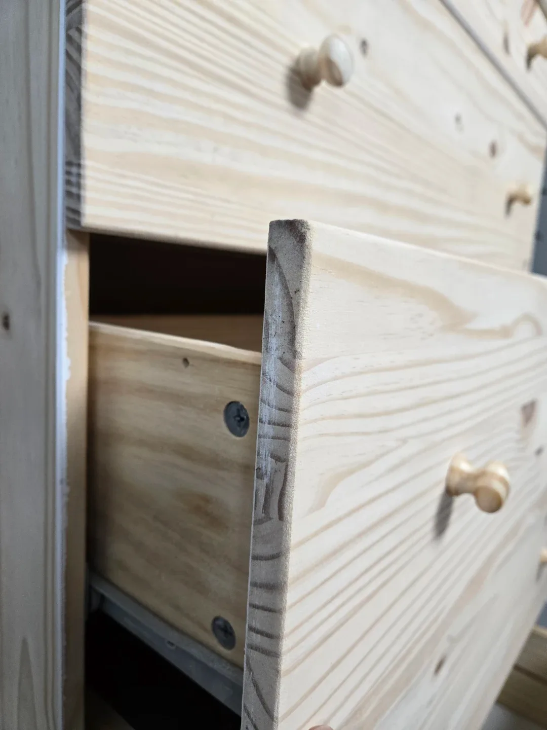 Excellent condition ikea tarva tall 5 drawer dresser. image indicator(9)