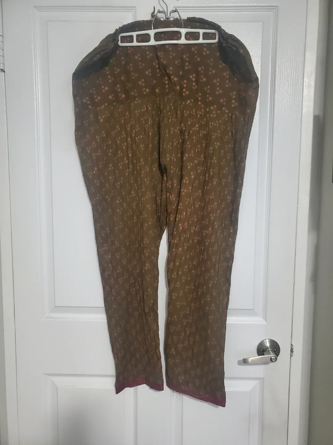 Indian Salwar Kameez Suit - Olive Green & Maroon