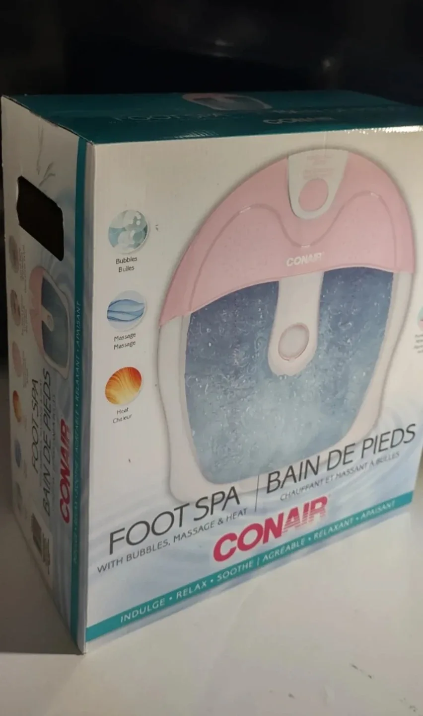 (NEW) Conair Foot Spa with Bubbles, Massage & Heat -#Cleanout