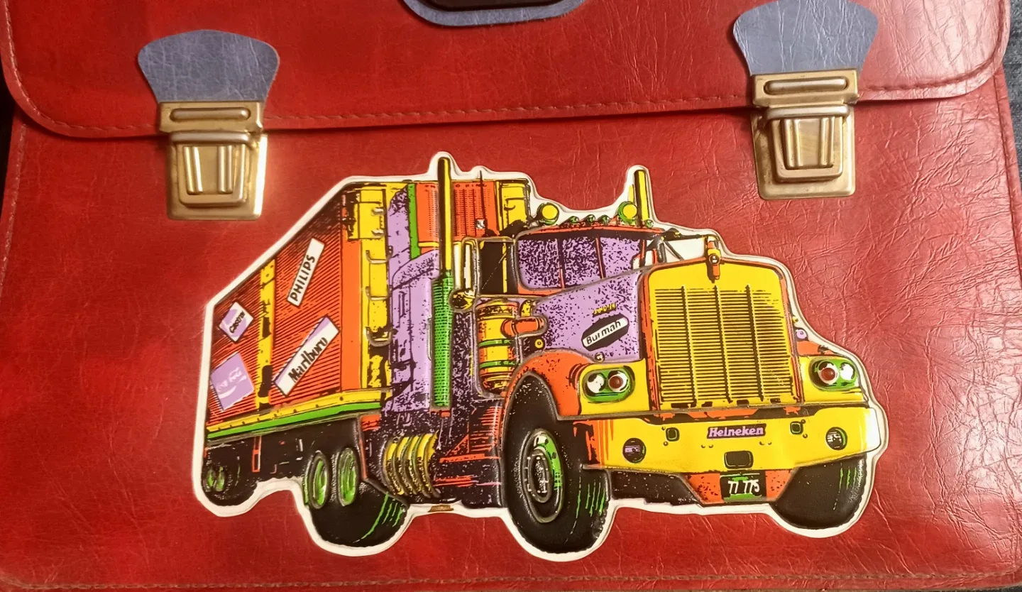 Vintage Dakos Red Leather Briefcase