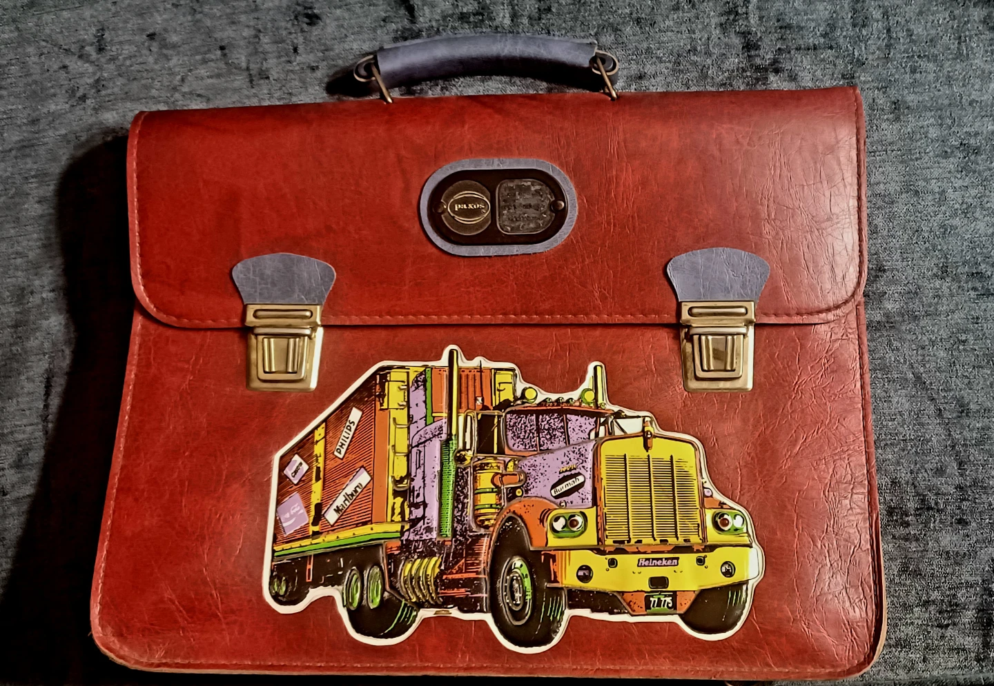 Vintage Dakos Red Leather Briefcase - photo 2