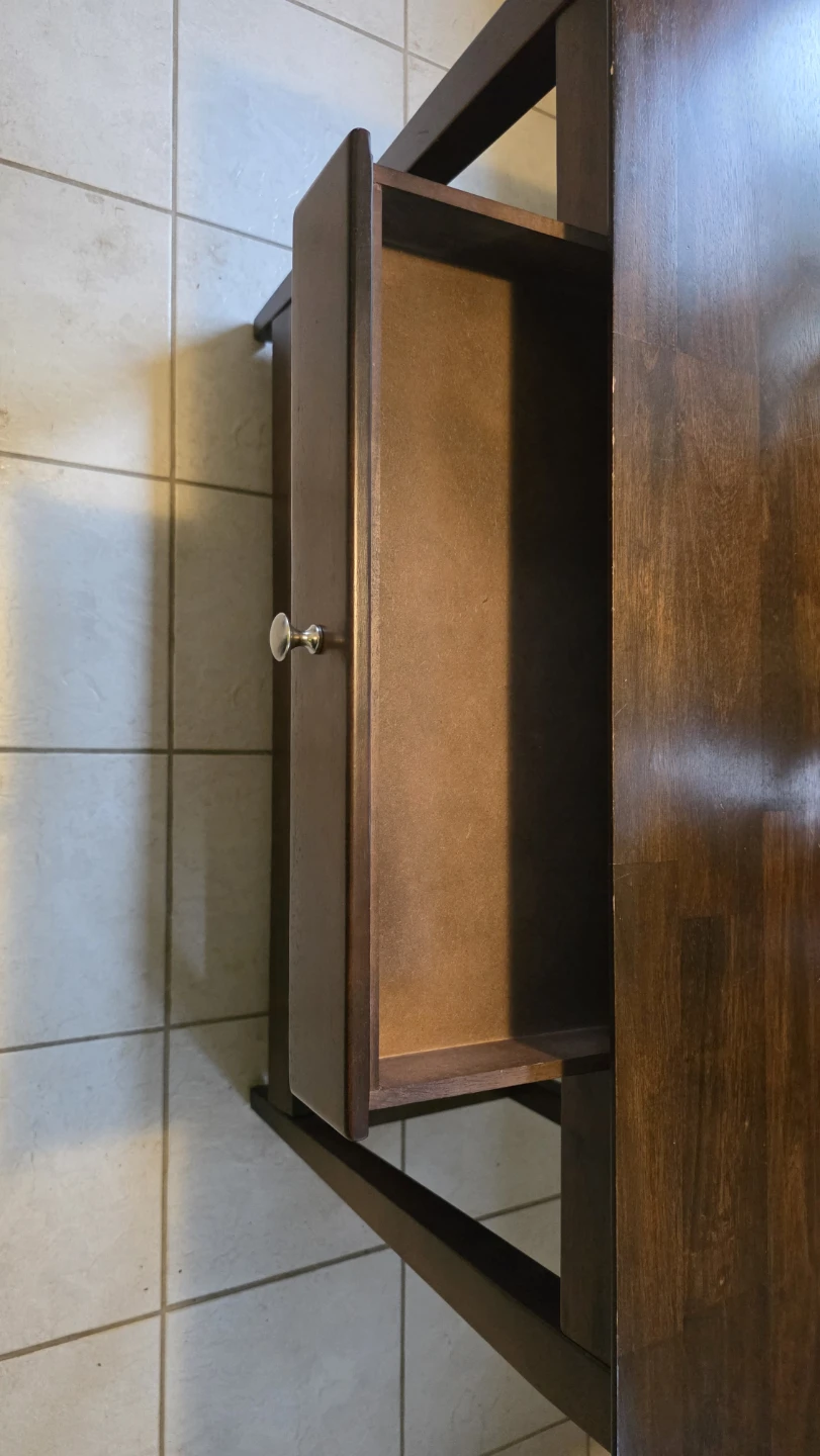 Wooden Console Table with Drawer - photo 3