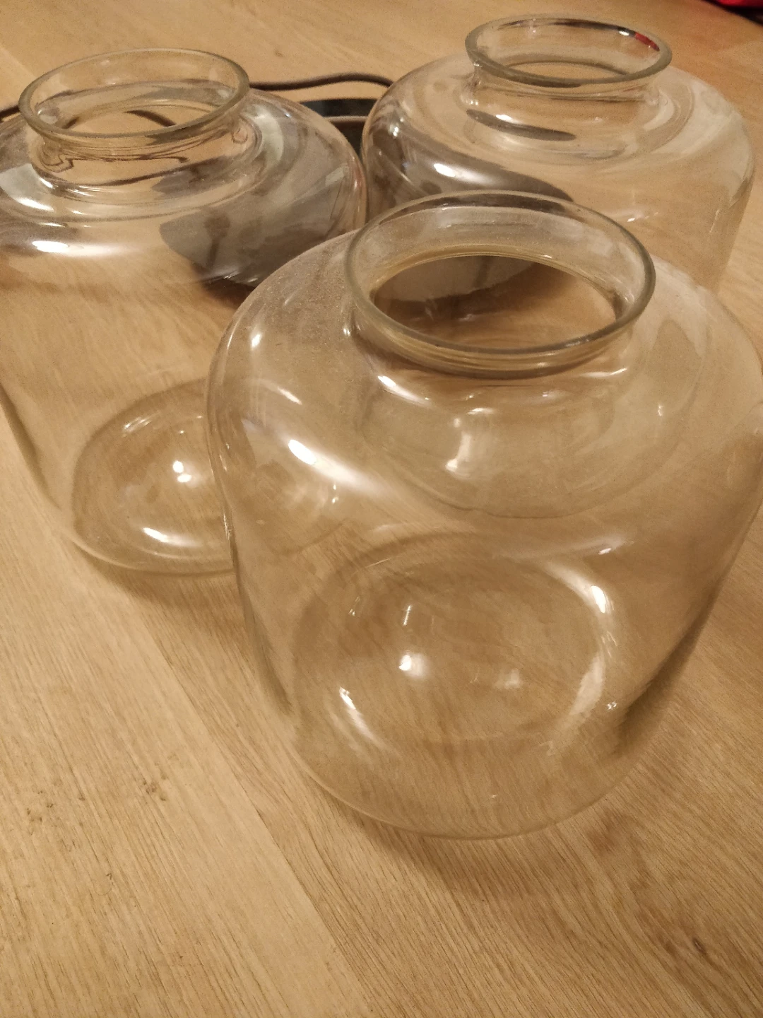Pendant Light Fixture - 3 Glass Shades - photo 2