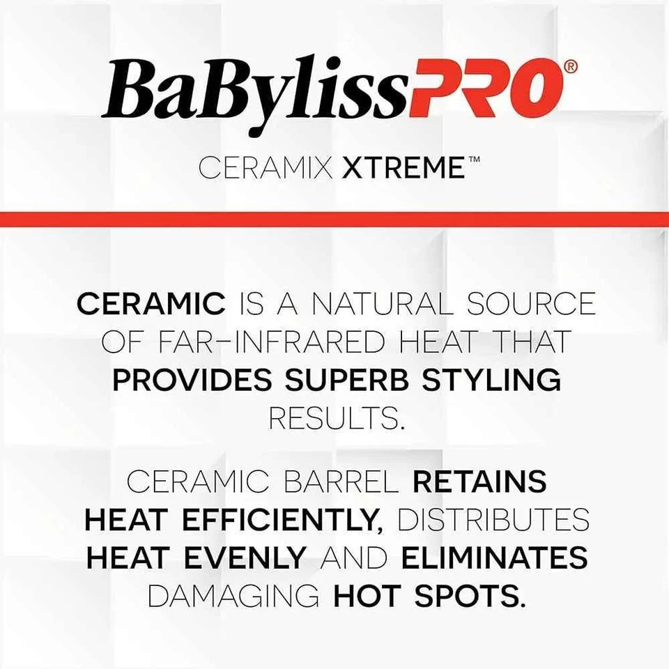 BaBylissPRO Ceramix Xtreme Dual Voltage Ceramic Curling Iron - photo 2
