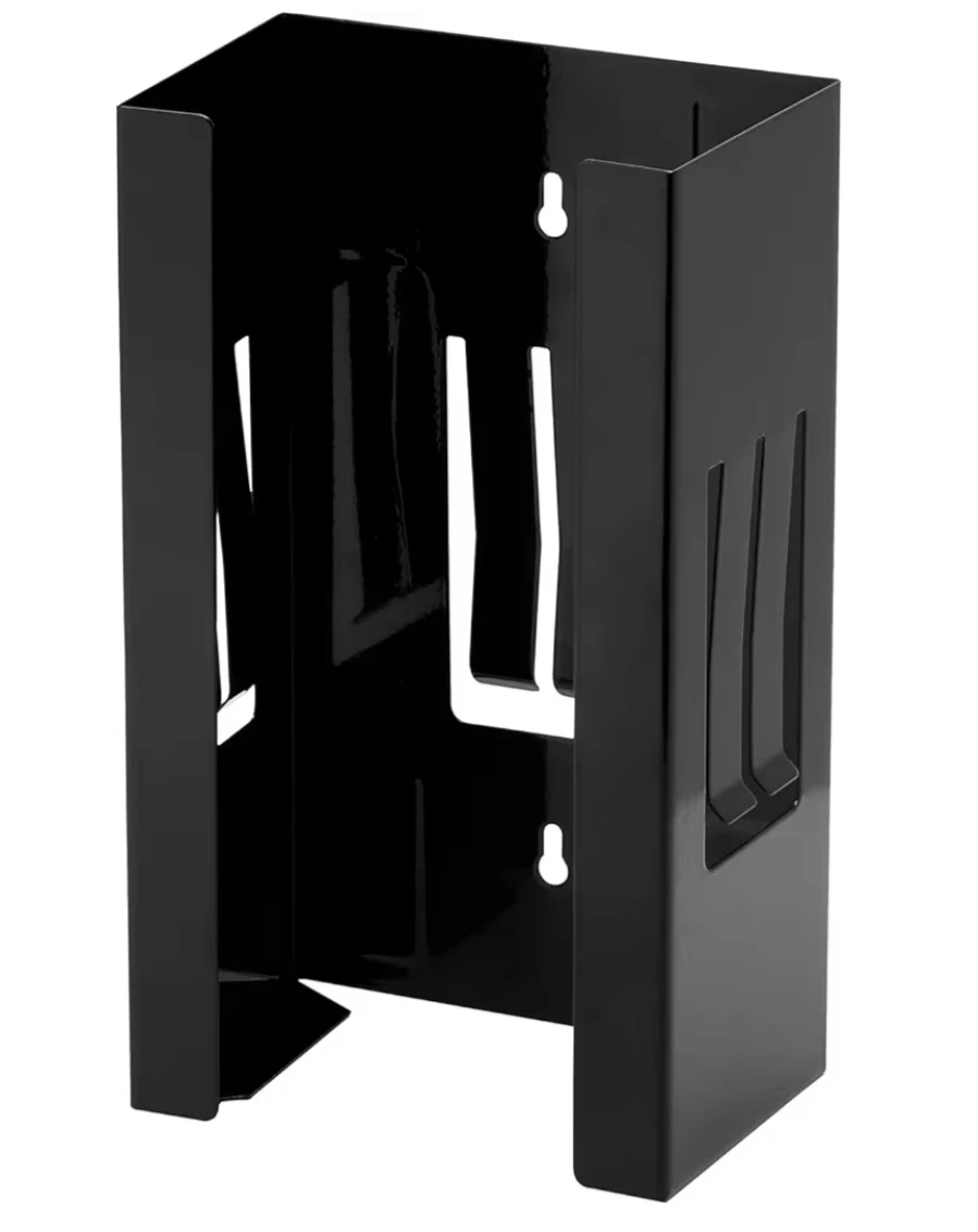 Black Magnetic Glove Dispenser Box, Wall Mount
