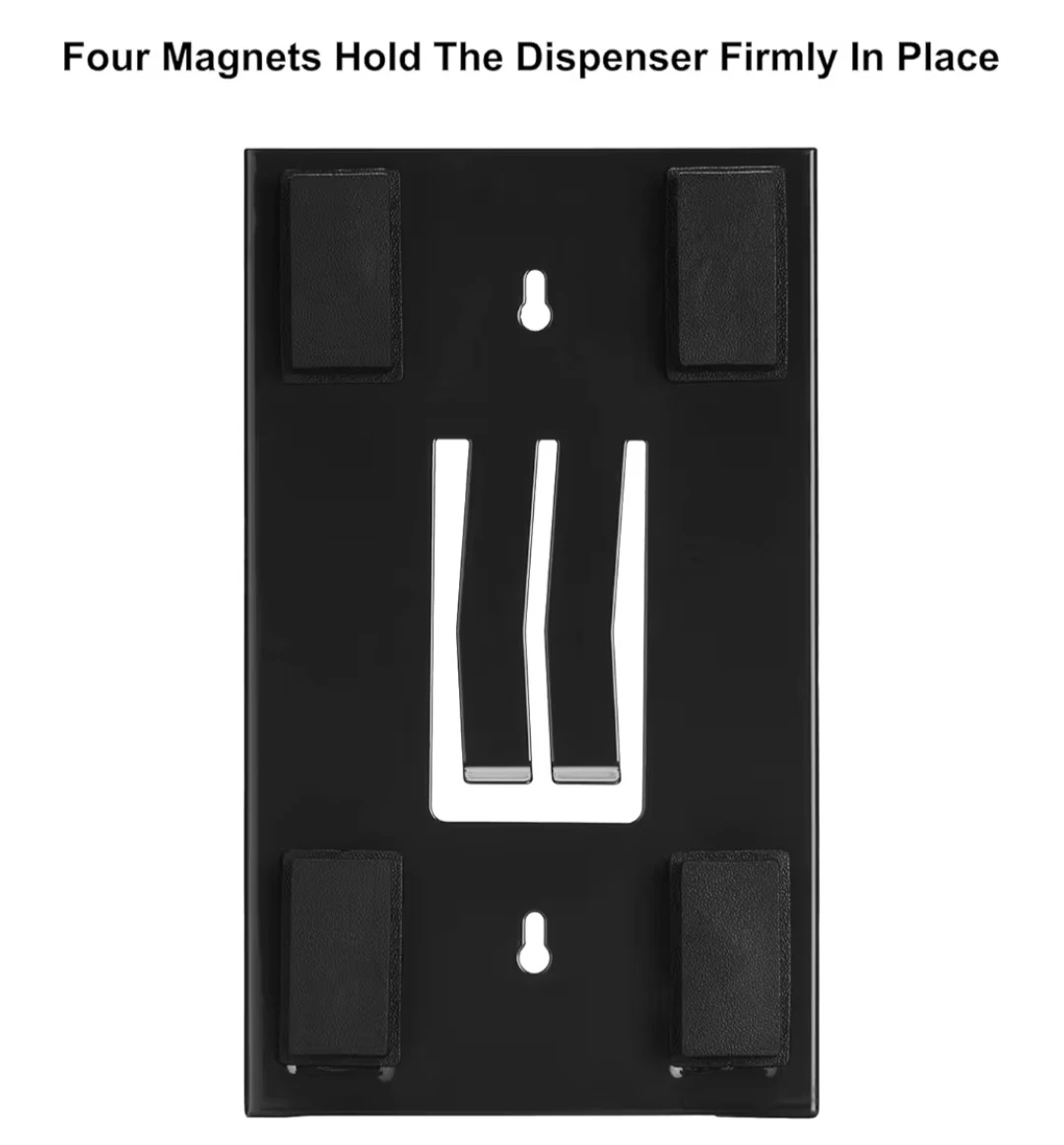 Black Magnetic Glove Dispenser Box, Wall Mount - photo 4