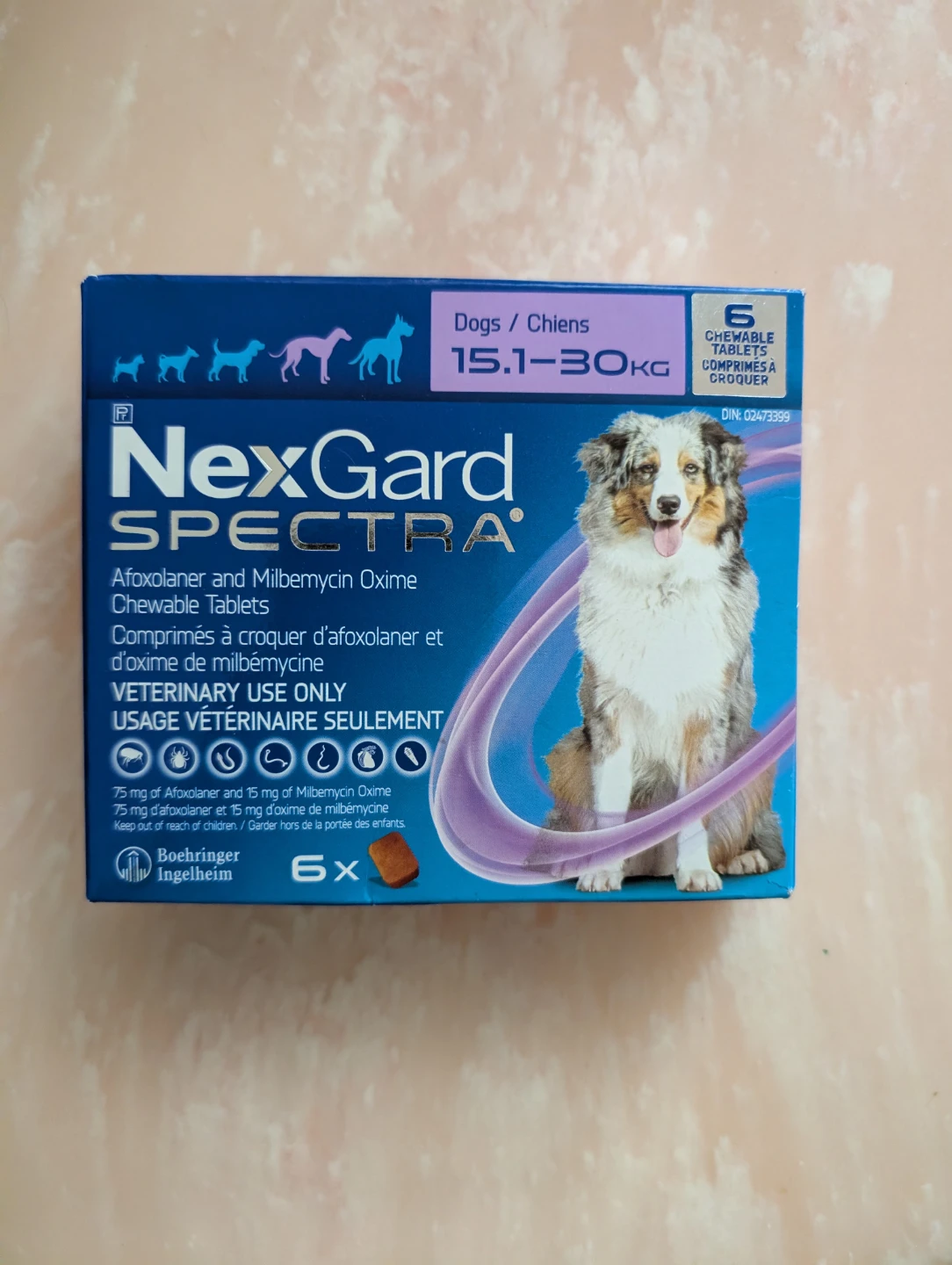 NexGard SPECTRA Chewable Tablets for Dogs (15.1-30kg)