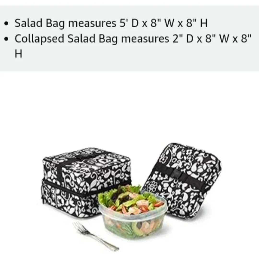 TWO Packit Freezable Salad Lunch bags