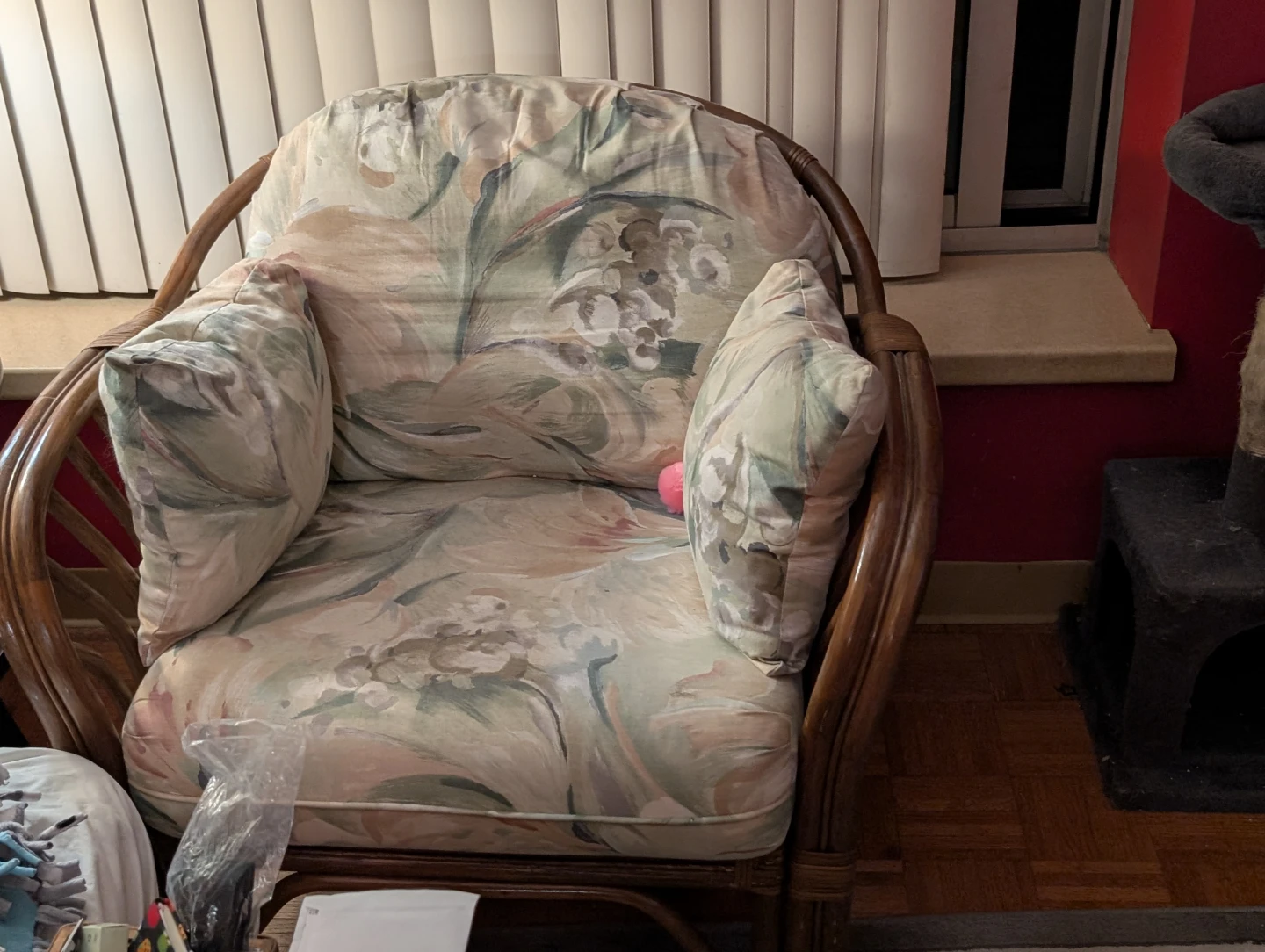 Floral Armchair bamboo