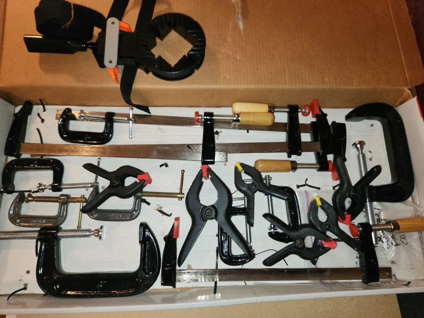 Assorted Woodworking Clamps