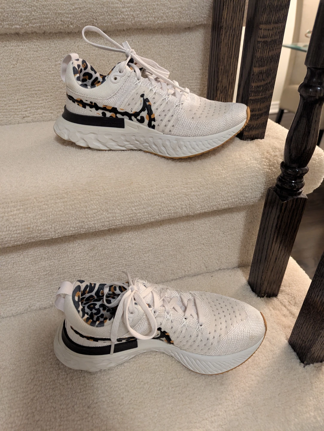 Nike React Infinity Run Flyknit 3 White Leopard US 5 - photo 2