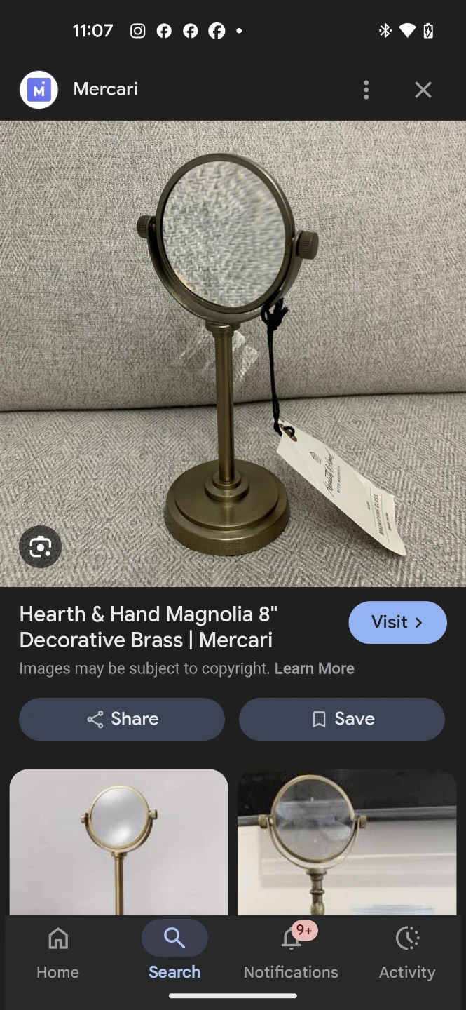 Hearth & Hand Magnolia Brass Magnifying Glass - photo 4