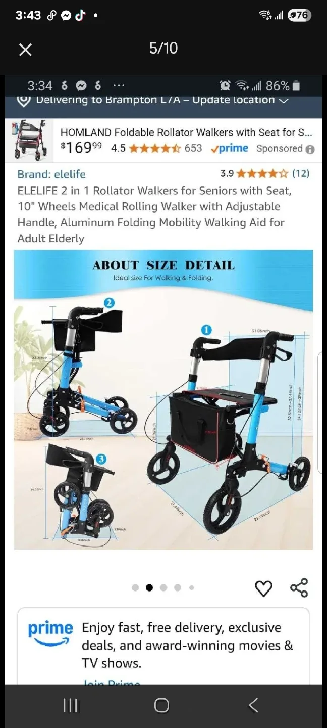 delux rollator walker brand new image indicator(5)