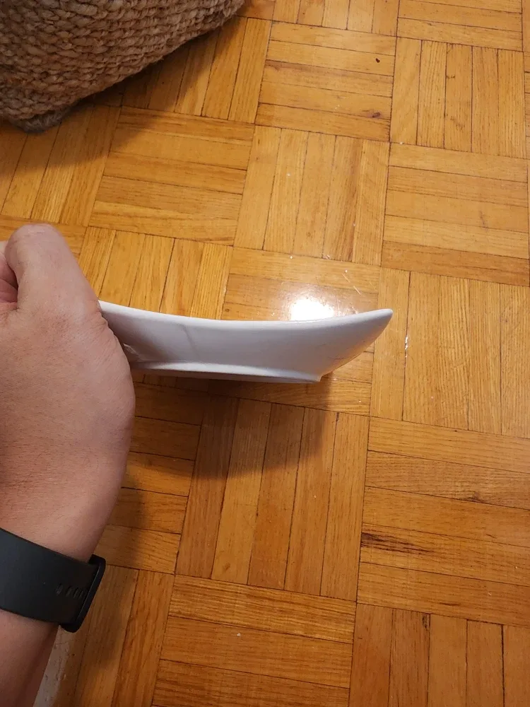 Square White Decorative Plate