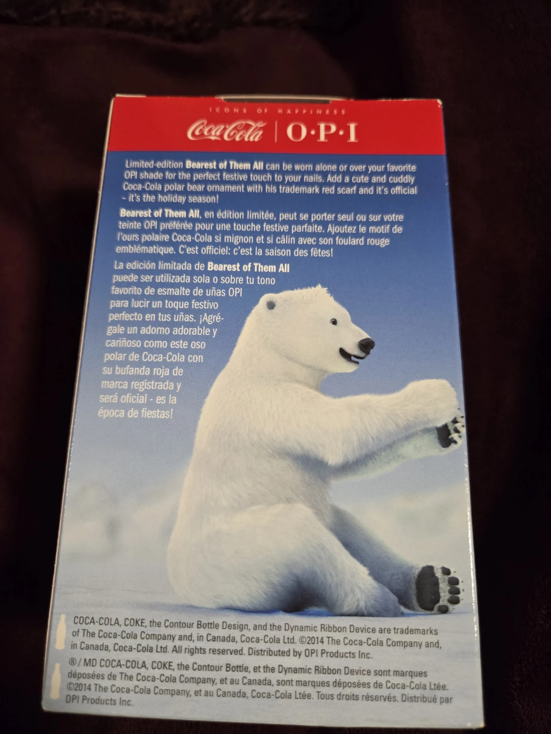 Coca-Cola OPI Bearest of Them All Nail Polish Set - New - photo 3