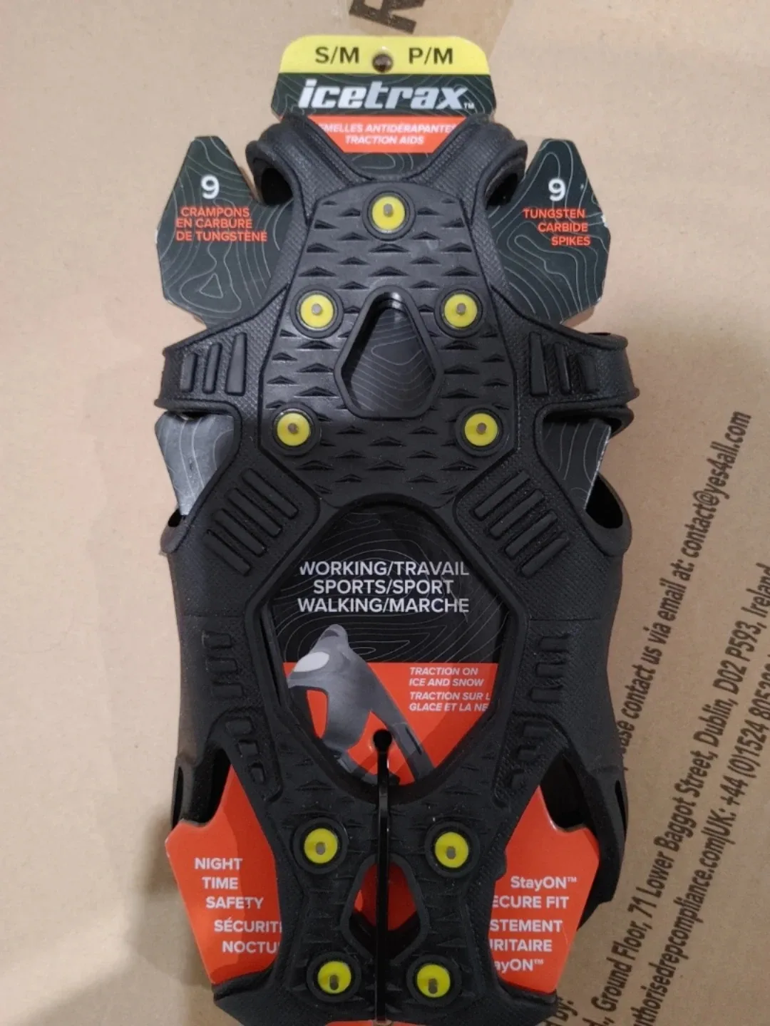 🧡BRAND NEW ICE CLEATS ICE TRAX SEE SIZE CHART #Cleanout image indicator(3)