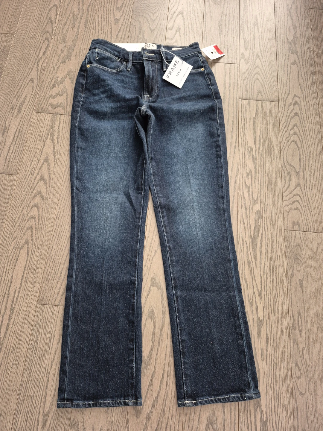 New FRAME Le High Straight Jeans - Size 25 - photo 3