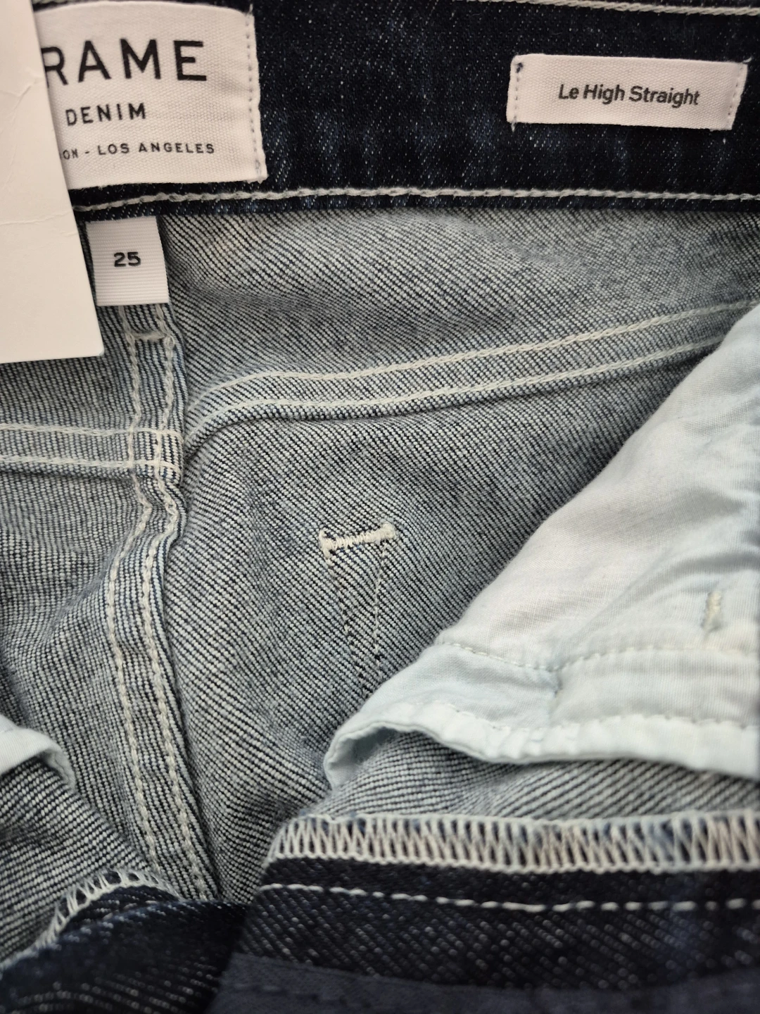 New FRAME Le High Straight Jeans - Size 25 - photo 4