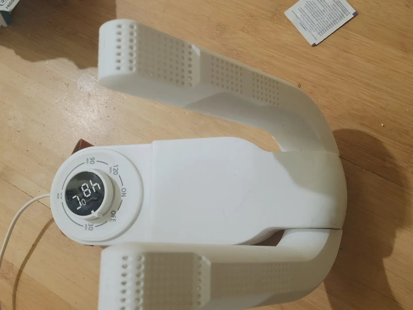 #cleanout. Shoe dryer