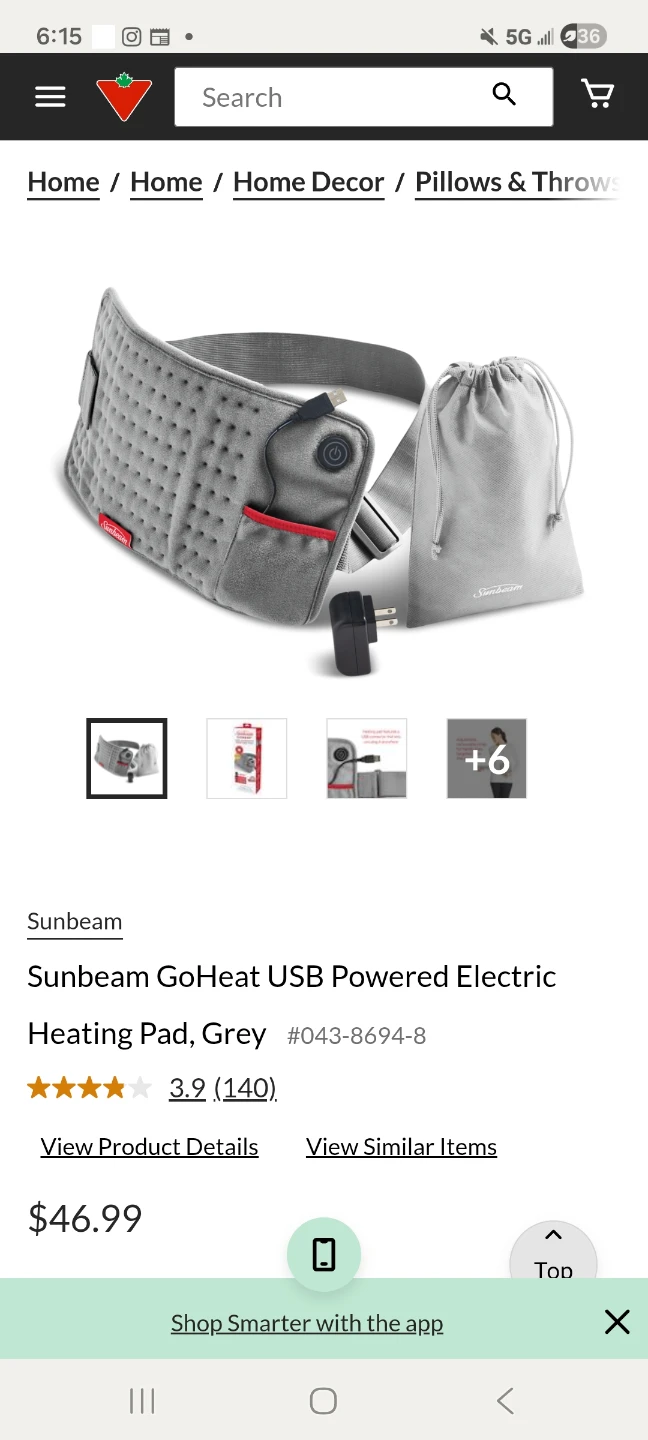 Sunbeam GoHeat USB Powered Heating Pad - NEW - photo 2