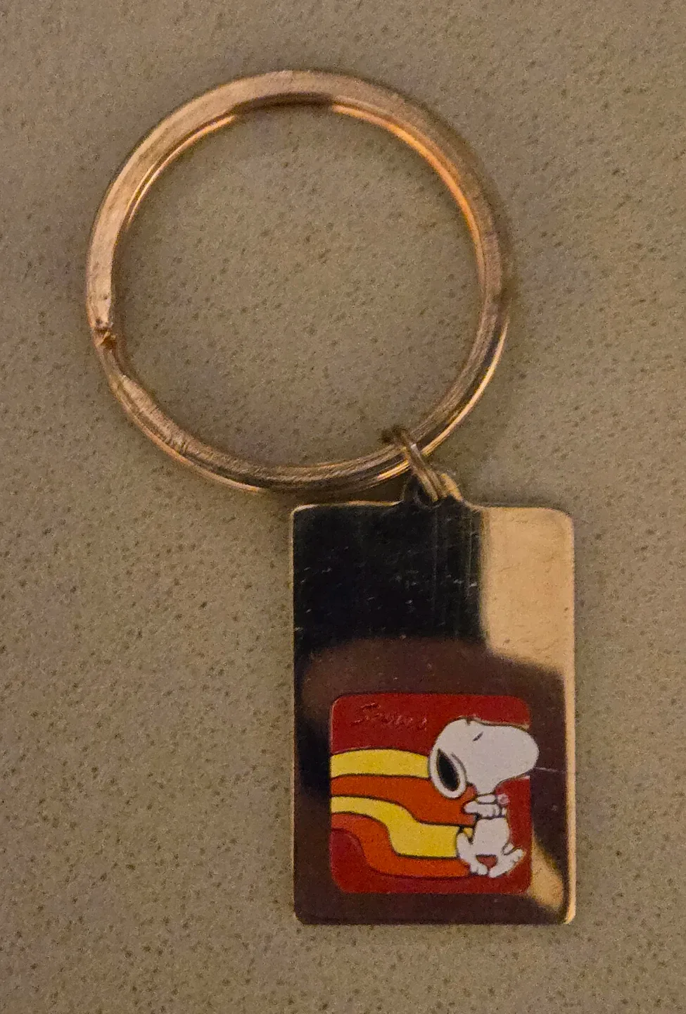 5 Vintage 1958 Snoopy Keychains - Collectible!