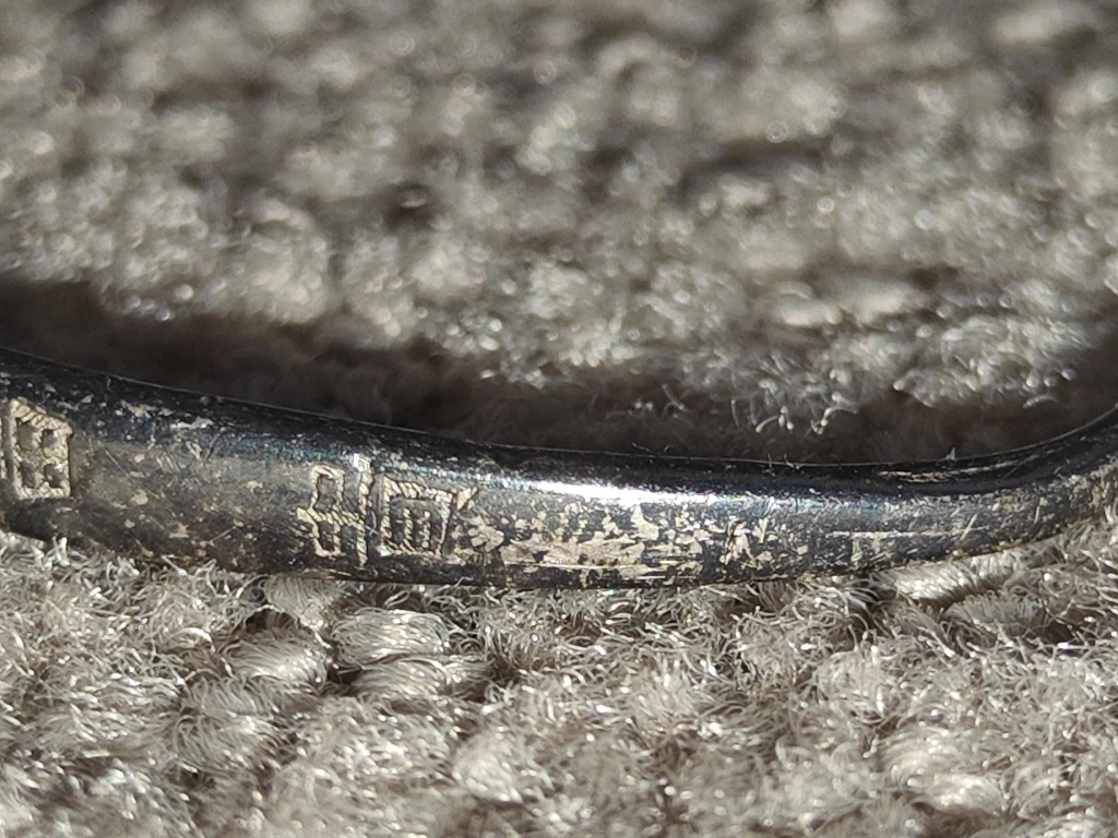 Vintage Chinese "Zu Yin" Fine Silver Baby Bangle Bracelet – 7g - photo 5