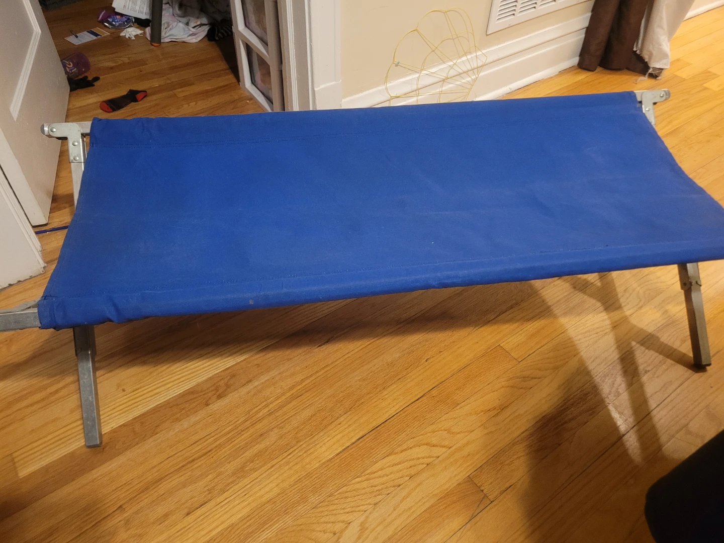 Blue Folding Camping Cot - photo 2