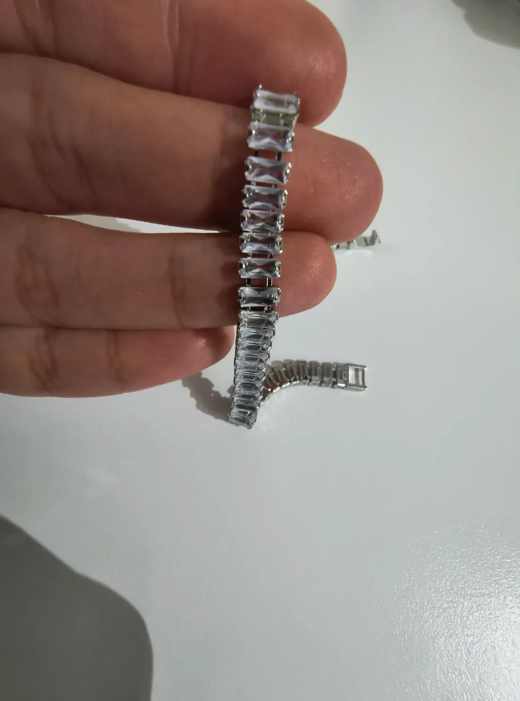 925 Silver Zircon Crystal Bracelet image indicator(2)