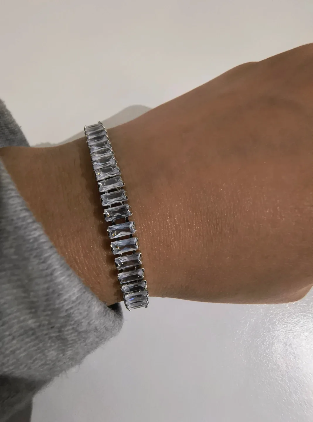 925 Silver Zircon Crystal Bracelet image indicator(3)