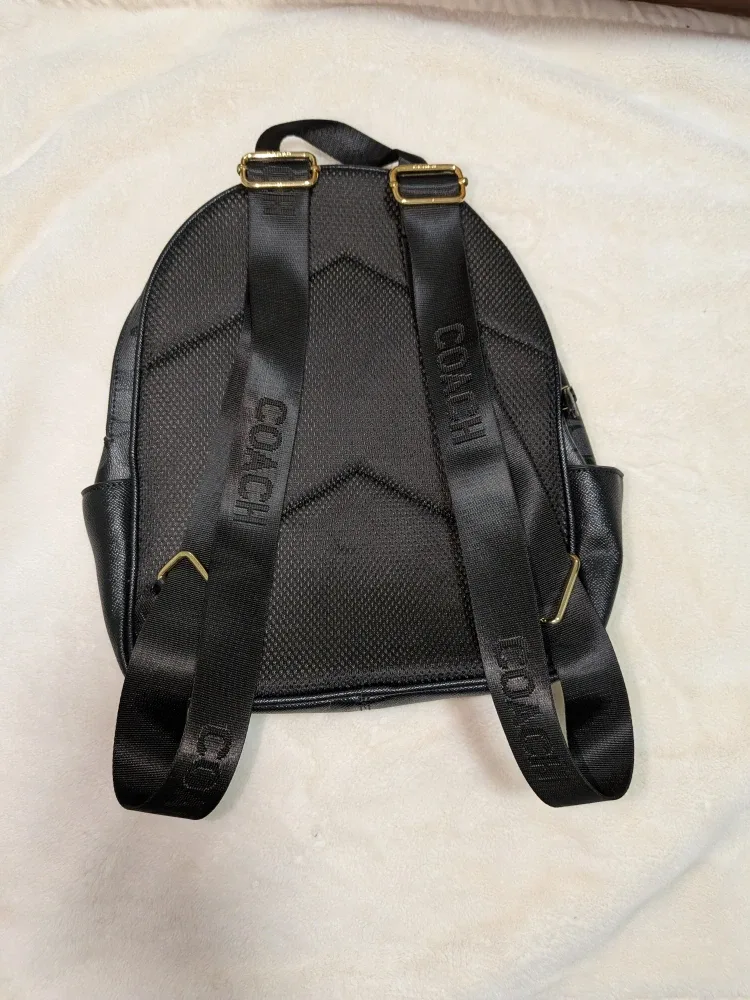Coach Black Mini Backpack image indicator(2)