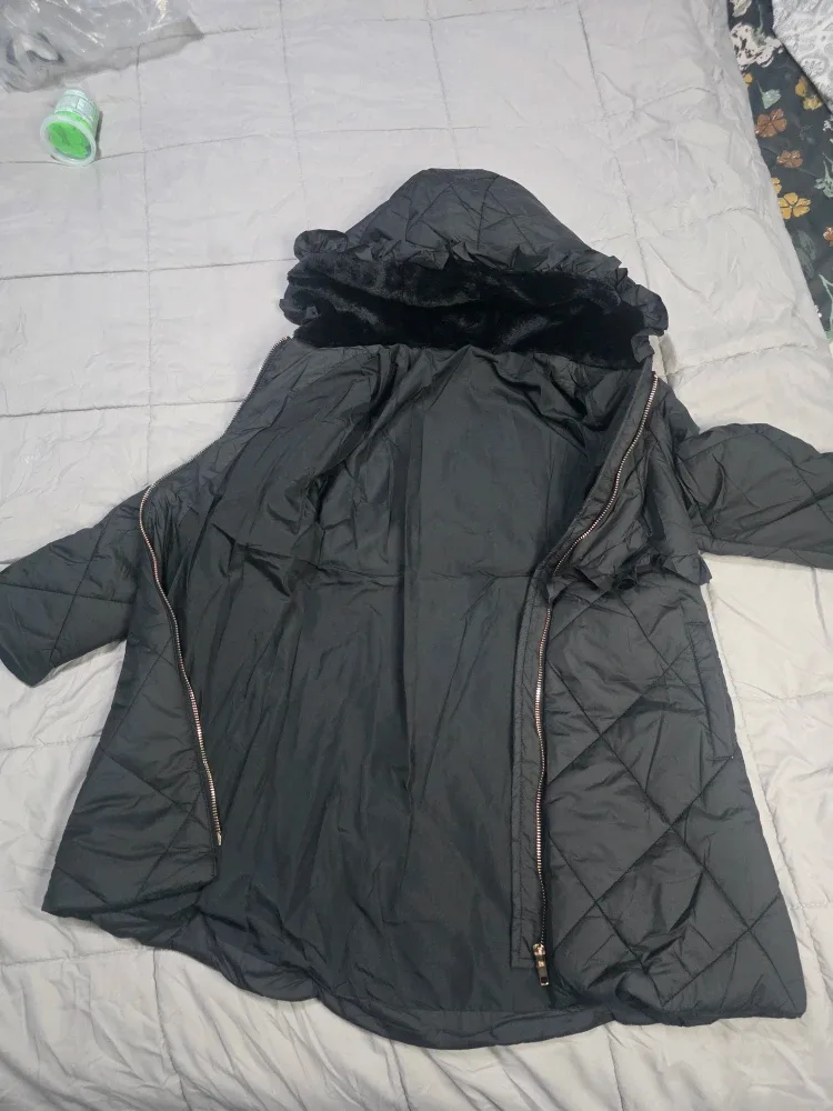 Haloumoning Girls Winter Coat, Black, Size 7-8Years image indicator(7)