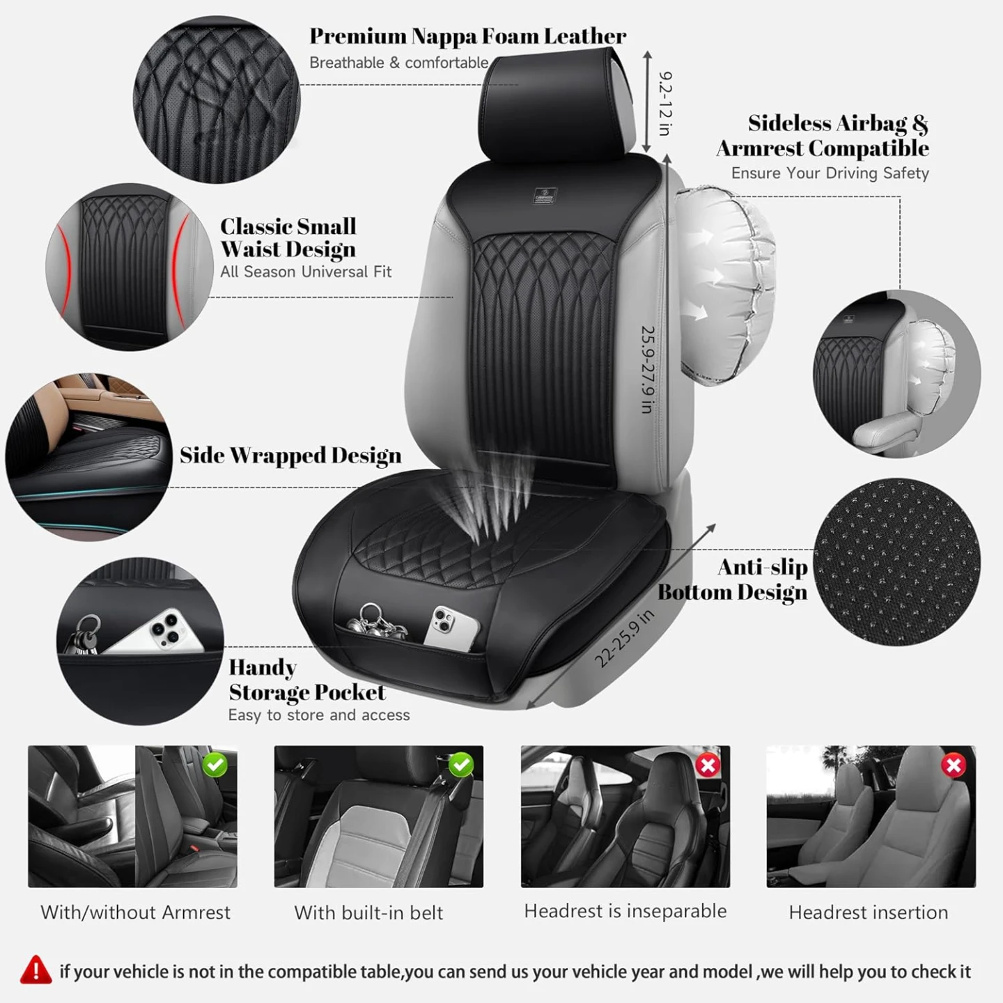 Leather Car Seat Covers BNIB - photo 4