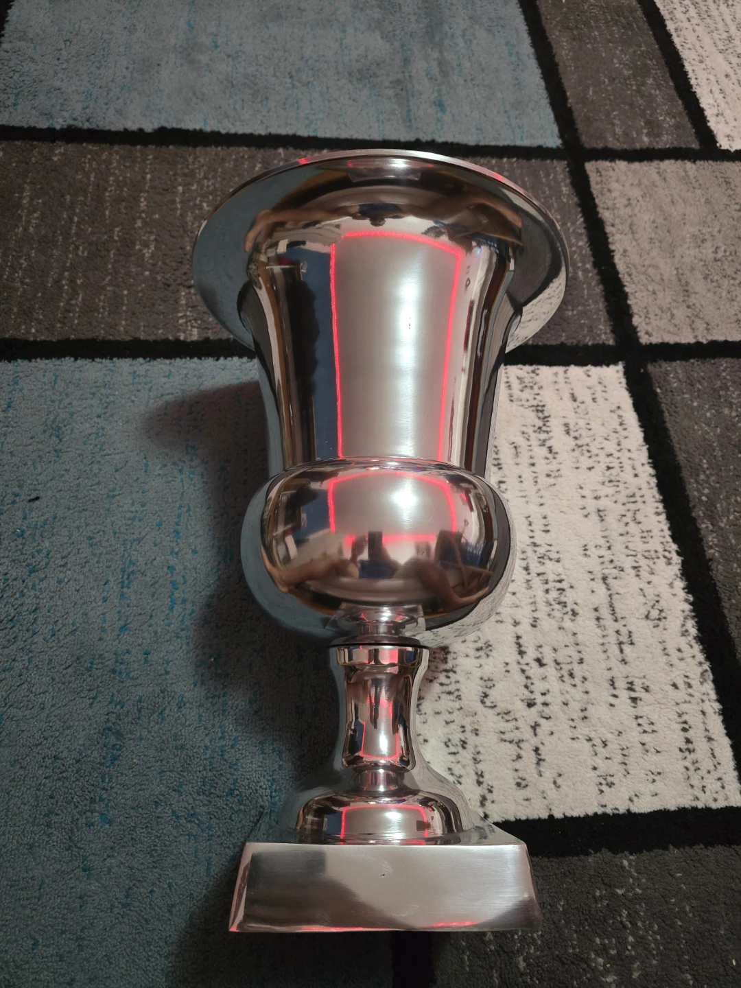 Silver Metal Vase