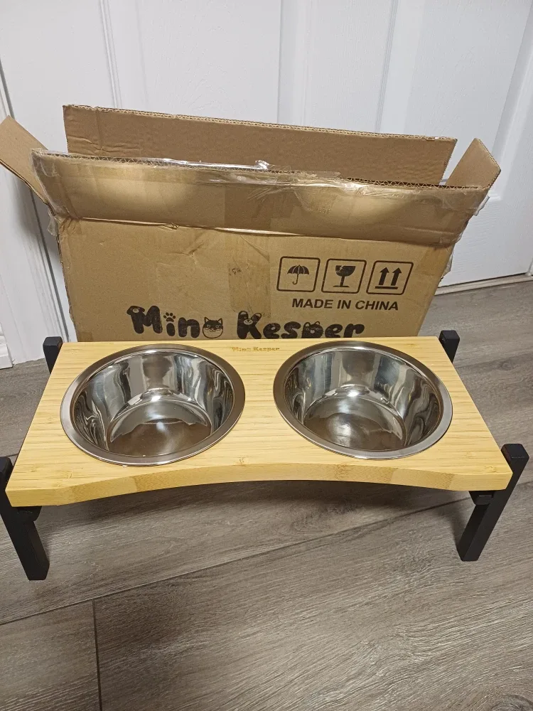 Mini Kesper Elevated Pet Bowls image indicator(10)