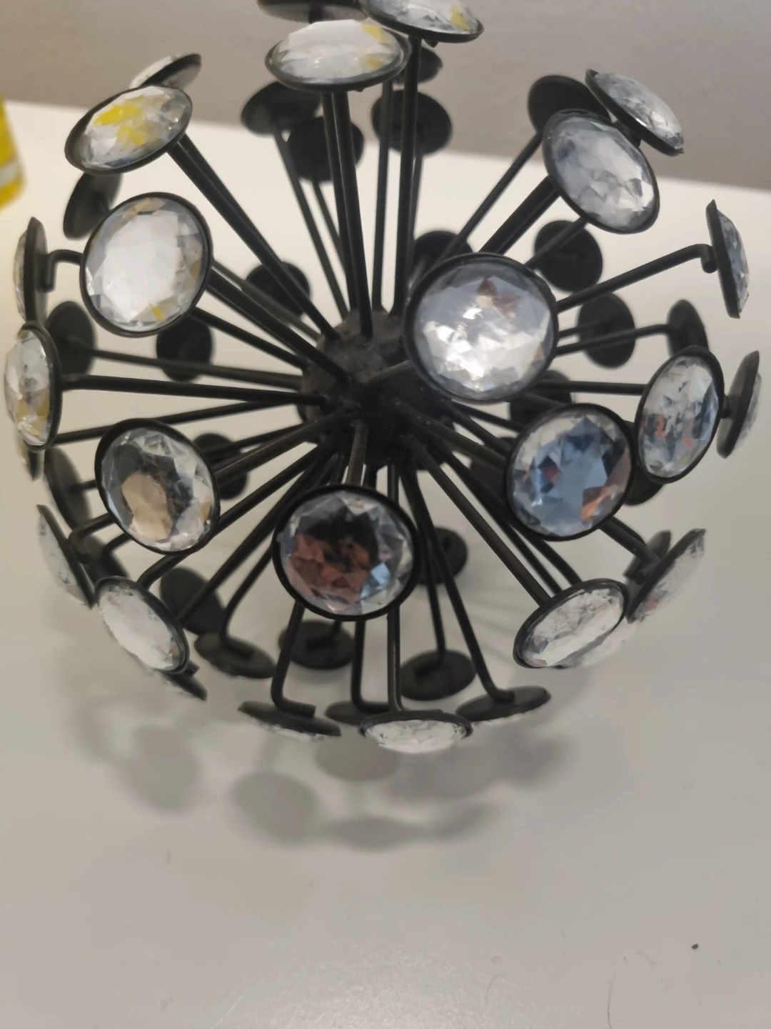 Decorative Metal & Crystal Ball