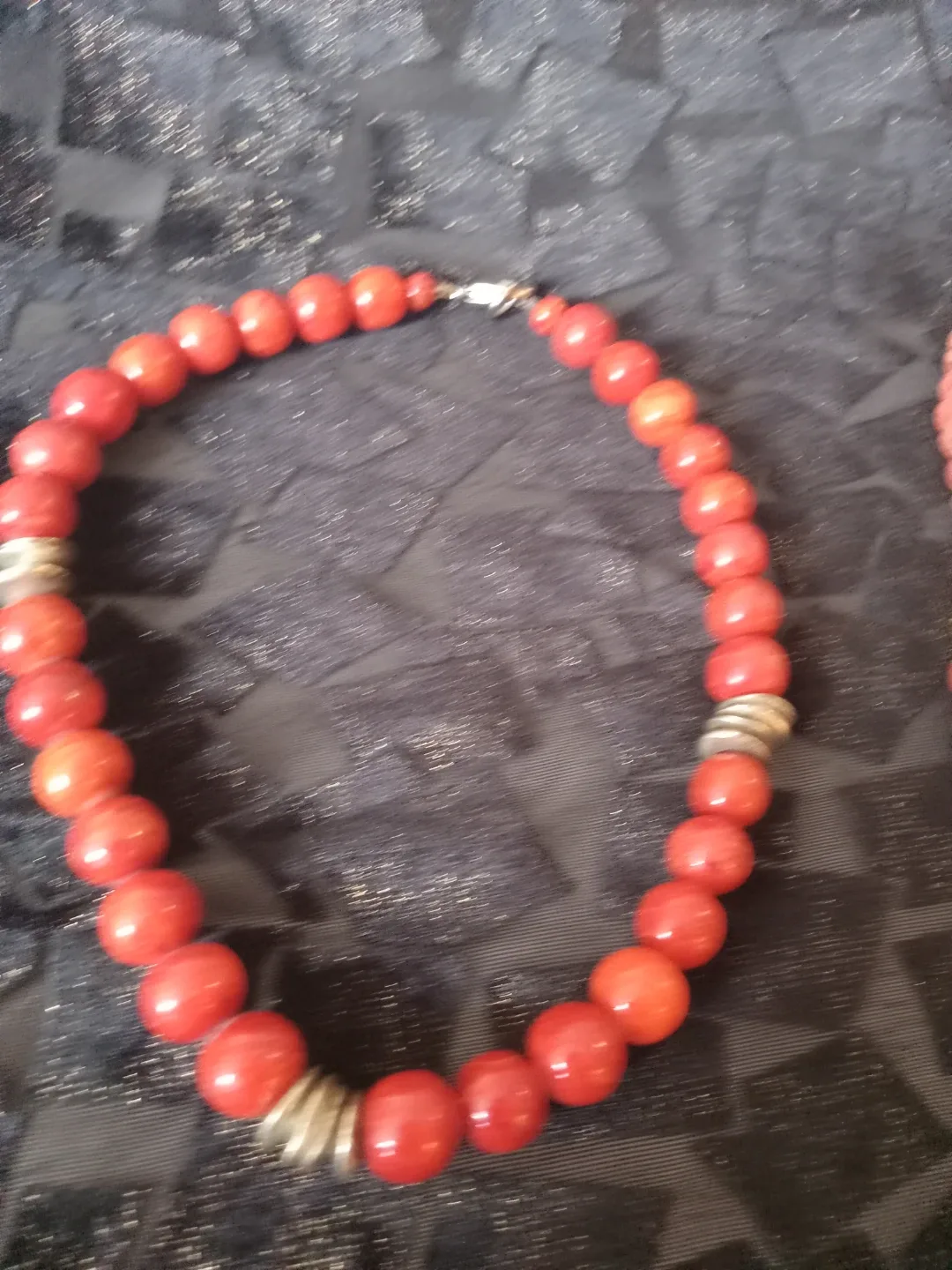 Necklace Bundle - Red Beaded & Chain image indicator(2)
