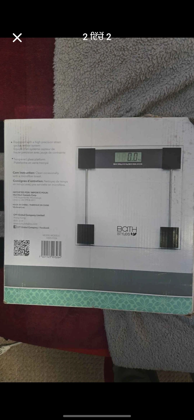 Bath Styles Digital Scale - Tempered Glass - photo 2
