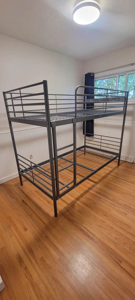 Metal Bunk Bed Frame - Twin Over Twin