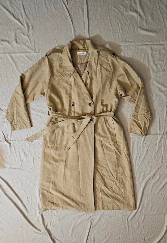 Beige Trench Coat - Size XL
