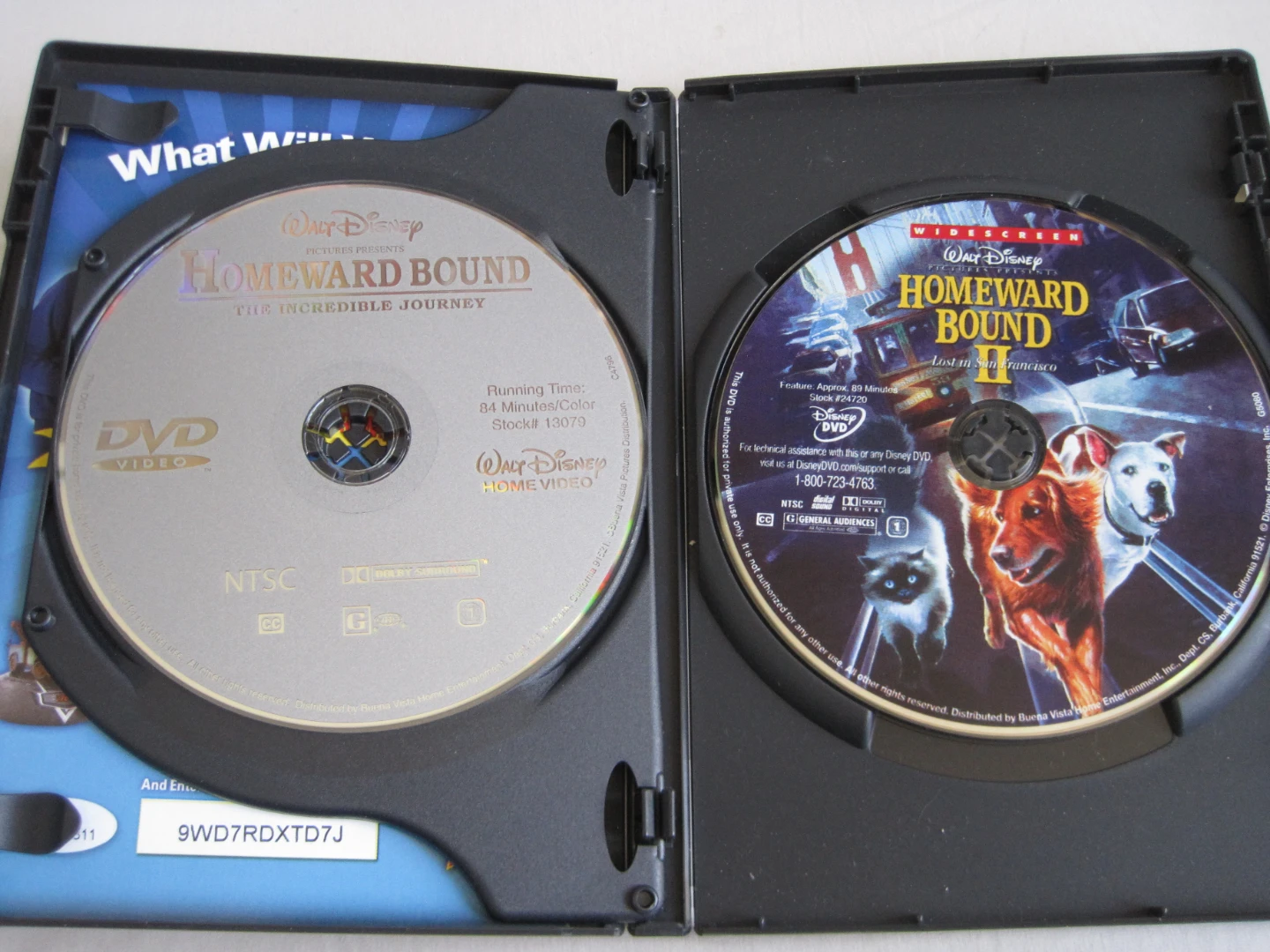 Disney DVDs: Homeward Bound & Brother Bear. $5 EACH firm.