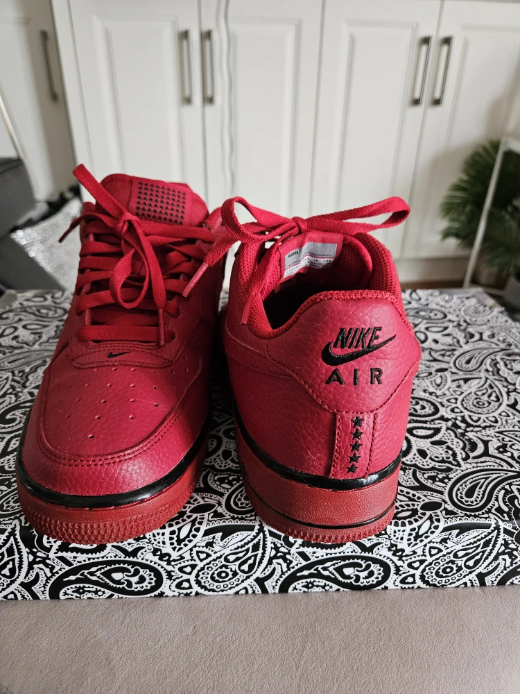 Nike Air Force 1 Red Sneakers - photo 2
