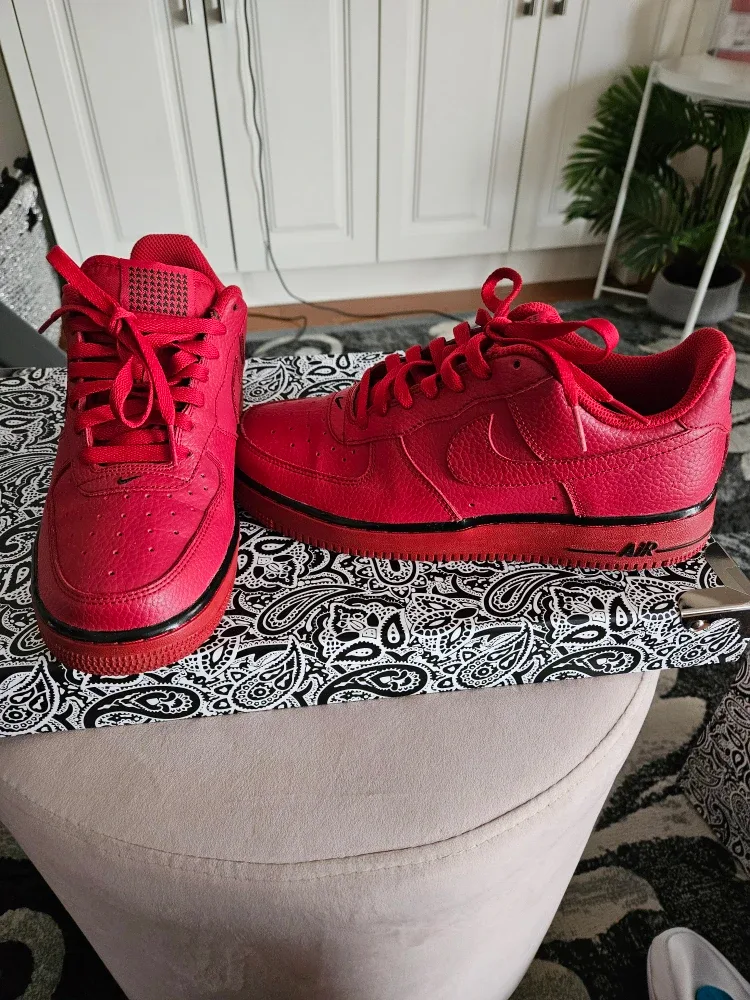 Nike Air Force 1 Red Sneakers image indicator(3)