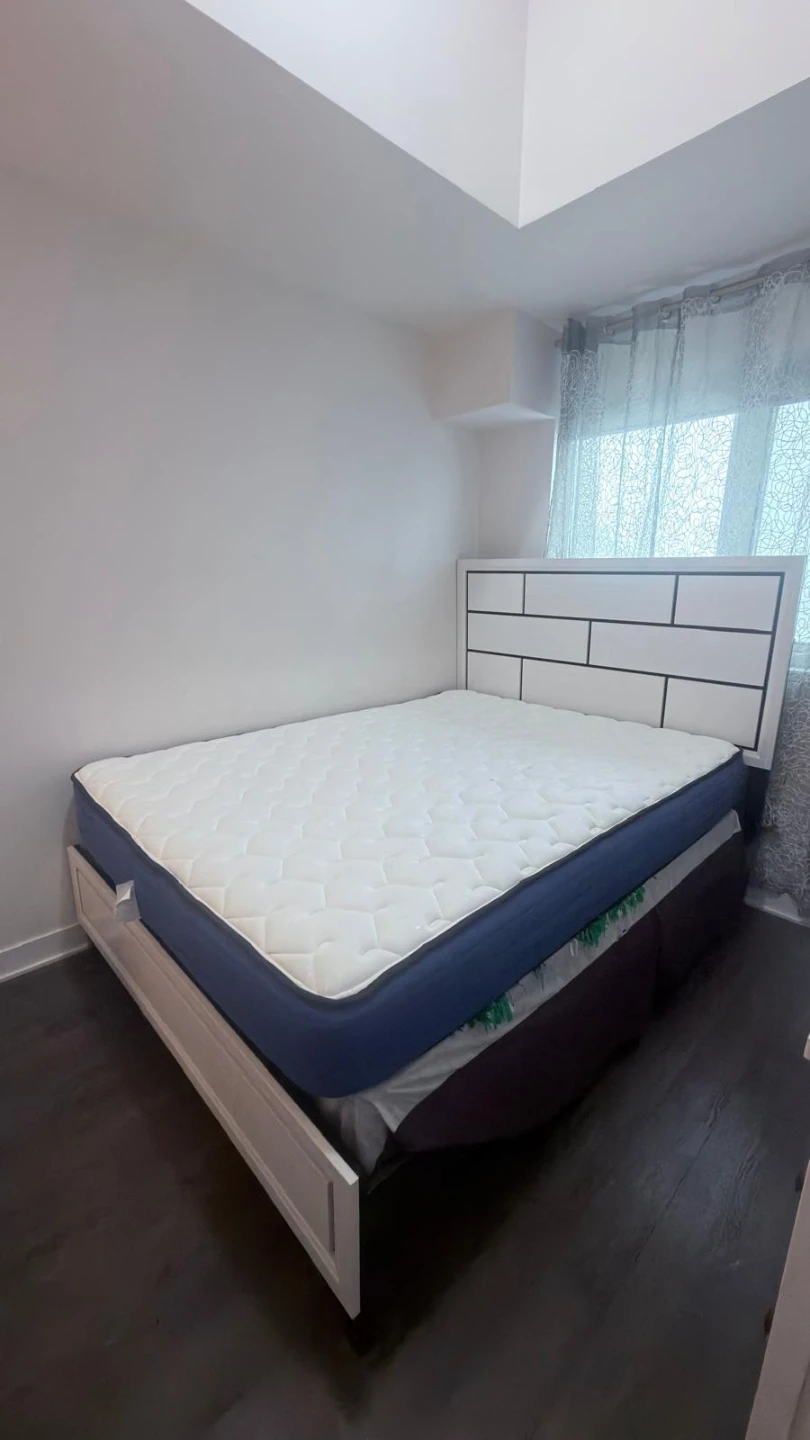 Queen Size Bed Frame with Mattress