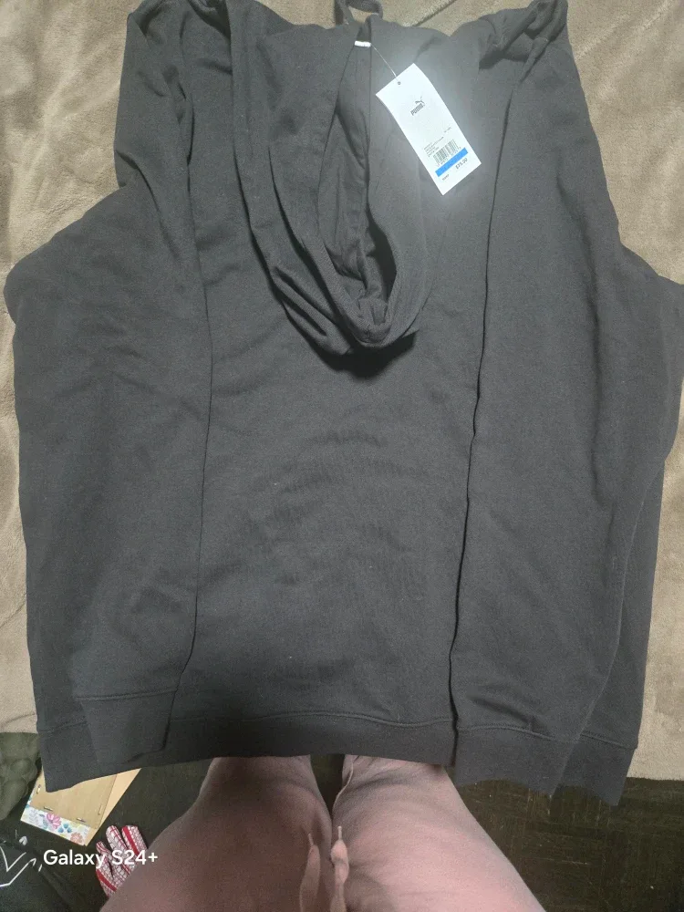 New Puma Black Hoodie - Size XL