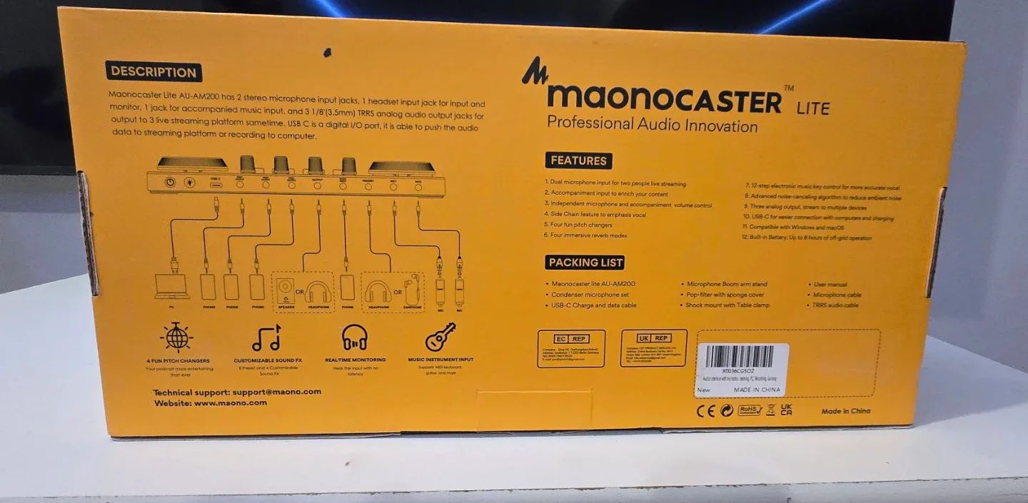 Maono MaonoCaster Lite S6 Premium Boom Arm Bundle image indicator(3)